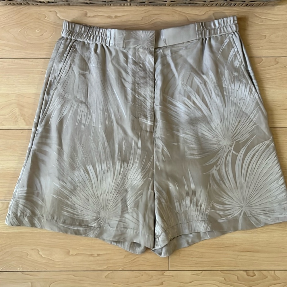 COS Printed Silk Blend Shorts